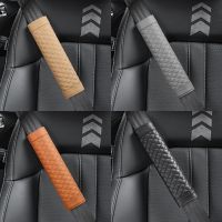 1Pcs Car Seat Belt PU Leather Safety Belt Shoulder Pad Cover Breathable Protection Seat Belt Padding Pad Auto Interior Access Seat Covers