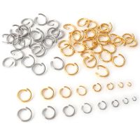 100-200pcs Gold Stainless Steel Open Jump Rings Connector for Jewellery Making Supplies 3/4/5/6/7MM Split Rings Jewelry Findings