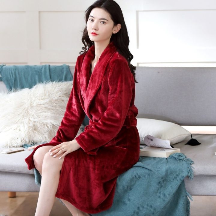 xiaoli-clothing-2021ผู้หญิงเสื้อคลุมอาบน้ำสีฟ้า-flannel-robe-ผู้หญิง39-s-ฤดูหนาว-thicken-warm-soft-plush-shawl-เสื้อคลุมอาบน้ำแขนยาว-robe-coat