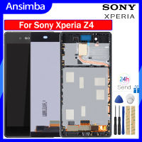 Ansimba จอแอลซีดีไอพีเอซดั้งเดิมสำหรับ Sony Xperia Z4จอ LCD E6553 E6533จอแสดงผลหน้าจอสัมผัสหน้าจอดิจิตอล Sony Xperia Z4แทนการประกอบสำหรับพร้อมกรอบ1SIM/2SIM