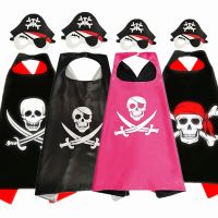 Pirate Costume Child Cape Playsuit Halloween Captain Jack Cape Toy Set Child Dress Gift