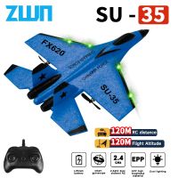 【LZ】▥❄  RC Avião SU35 2.4G Com Luzes LED Aircraft Controle Remoto Modelo Voador Planador EPP Espuma Brinquedos Para Crianças Presentes VS SU57 Avião