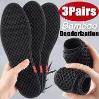 6Pcs Bamboo Charcoal Antibacterial Insoles for Shoes Plant Deodorant Running Sports Insole Feet Thicken Absorb-Sweat Shoe Soles