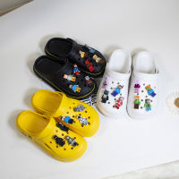 รองเท้า Crocs Jibbitz รูปการ์ตูนน่ารักรองเท้าชุดเลโก้ Diy อุปกรณ์เสริมหัวเข็มขัดดอกไม้อุดตันตกแต่งสำหรับ Crocs