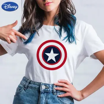 Captain america t shirt for girl sale