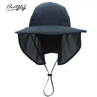 Outfly Summer Sun Hat Men Women Multi-Functional UV Wide-Brimmed Fisherman Hat Women Neck Protection Riding Hunting Hat