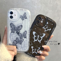 เคส RouJiang สำหรับ Redmi A1 10C 10A 10 9A 9C 9 9T Note 11S 10 S 9S 11 10 9 8 Pro Poco X3NFC X3Pro X3 Mi 11T 12 Pro 11Lite 10 Simple Ink Butterfly ที่คลุมป้องกันทีพียูอ่อนเคสโทรศัพท์