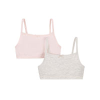 เสื้อกล้ามเด็ก Mothercare pink and grey marl crop tops - 2 pack UA471