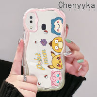 Chenyyka เคส M10s A32 A20 A30ลายทางช้างเผือกของปลอกสำหรับ Samsung เคสมือถือนิ่มลายเนื้อครีมขอบเป็นคลื่นเคสป้องกันซิลิกาเจลสุดสร้างสรรค์