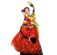 traditional Korean Resin Doll 30CM Exquisite Hanbok Dolls For Home Decoration Korean Folk Doll Statuette Dolls Art Crafts ZL234