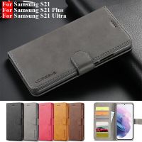 For Samsung S21 Plus Case Leather Vintage Phone Case On Samsung Galaxy S21 Ultra Case Flip Pu Wallet Cover For Samsung S 21 Case Phone Cases