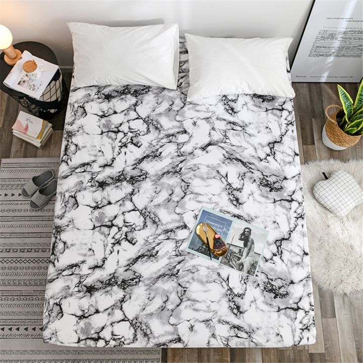 niobomo-printed-marble-bed-fitted-sheet-mattress-cover-four-corners-bed-sheets-with-elast-band-bedding-america-european-size