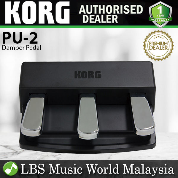 Korg PU-2 Pedal Unit with 3 Pedal Damper Soft for Piano Practice