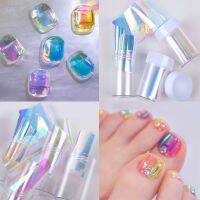 Nails Glass Foil Film Sticker Glitter Cellophane Sequins Paper Korean Nail Trend Design Ice Cube Manicure Decoration Nail Art