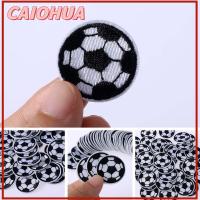 CAIOHUA 10pcs/lot ร้อน ยีนส์ แฮนด์เมด ผู้จำหน่ายเสื้อผ้า ปัก งานปัก แพทช์ฟุตบอล เตารีดบนสติ๊กเกอร์