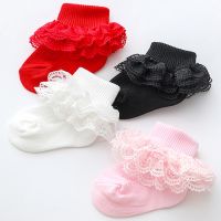 ✷▽  0-1Years Newborn Toddler Baby Child Girls Ruffle Lace Ankle Cotton Autumn Dress Socks Princess Spring Cotton Flower Dance Socks