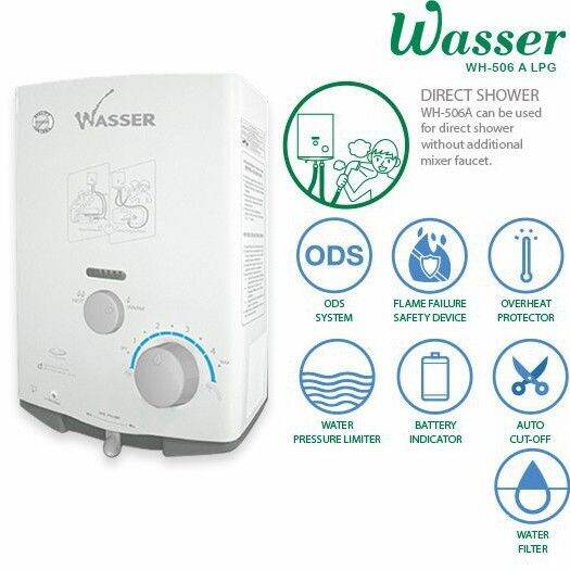 Water heater gas wasser WH 506 A pemanas air | Lazada Indonesia