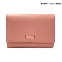 Louis Fontaine กระเป๋าสตางค์พับกลาง 3 พับ รุ่น KELLY ( LFW6243 ) สีชมพู