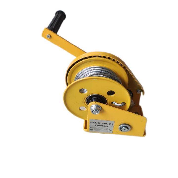 SelfLocking Winch Small Portable Hand Winch TwoWay Aautomatic Brake