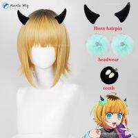 Oshi No Ko Cosplay Memu Cho วิกผมคอสเพลย์30ซม. สีดำ En MEM คอสเพลย์ทนความร้อนได้วิกผม Anime วิกผมสังเคราะห์การเล่นบทบาท + ตาข่ายคลุมผมสำหรับใส่วิก