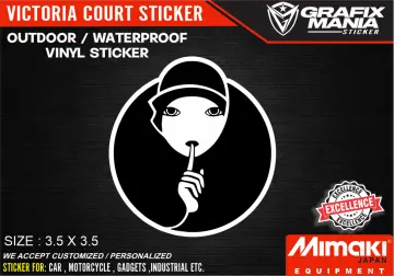 Victoria Court Logo Decal Sticker DM 