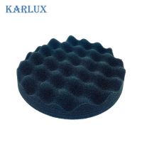 Karlux POLISHING FOAM ฟองน้ำสีดำ ขัดเงาละเอียด 8นิ้ว แบบรังไข่