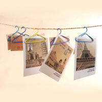 Photo frame wall rope diy photo wall lanyard hanger photo clip lanyard combination metal paper clips