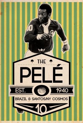 โปสเตอร์ Pele เปเล่ Brazil Poster โปสเตอร์ฟุตบอล โปสเตอร์ขนาดใหญ่ วินเทจ Wall Decor ของแต่งบ้าน ของแต่งห้อง โปสเตอร์ติดผนัง โปสเตอร์ติดห้อง 77poster