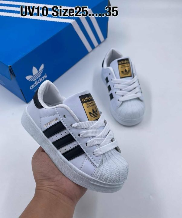 stan-mith-รองเท้าเด็ก-didas-รองเท้าผ้าใบแฟชั่นเด็ก-เหมาะกับเด็กชายและเด็กหญิง-size-25-36