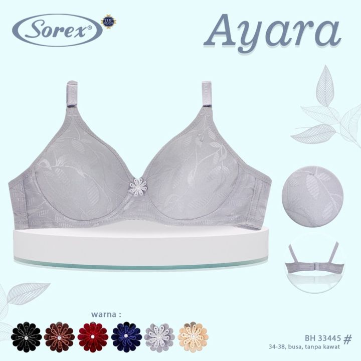 Sorex Bra Busa Tanpa Kawat Kait 2 Araya Setara Cup B Harian BH 33445