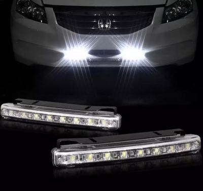 2pcs Car Daytime Running Light 8 LED DRL Daylight Kit Super White Head Lamp