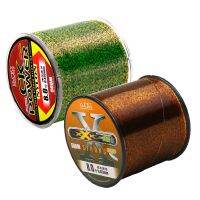 [A Full of energy]500M Gold/green/blue Spotted Fishing-Line Bionic Invisible ARRI Fluorocarbon เคลือบสายปลาคาร์พ Fishline