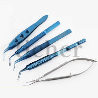 TITANIUM utata peruleheirs Forceps มุมโค้ง105M เครื่องมือผ่าตัดยาว