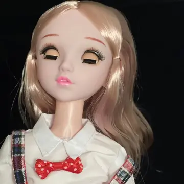 20cm False Eyelashes for Dolls Black Brown Tawny 3 Colors Doll
