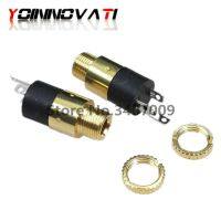 5PCS 3.5MM cylindrical socket PJ-392 Stereo Female Socket Jack with Screw 3.5 Audio Video Headphone Connector PJ392 GOLD PLATED