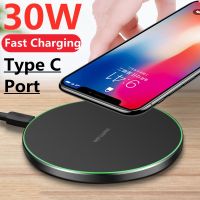 ✐✖ 30W Wireless Charger For iPhone 13 12 11 Pro Xs Max Mini X Xr Induction Fast Wireless Charging Pad For Samsung s8 s9 s10 note