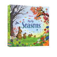 Usborne pop up seasons three-dimensional books in English popular science books flipping books childrens intellectual development space imagination interesting picture books parent-child popular science books