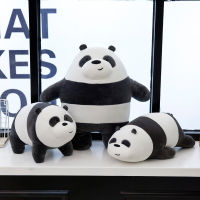 Cartoon we bare bear toy panda pillow lying bear doll plush toy bear doll gift girl