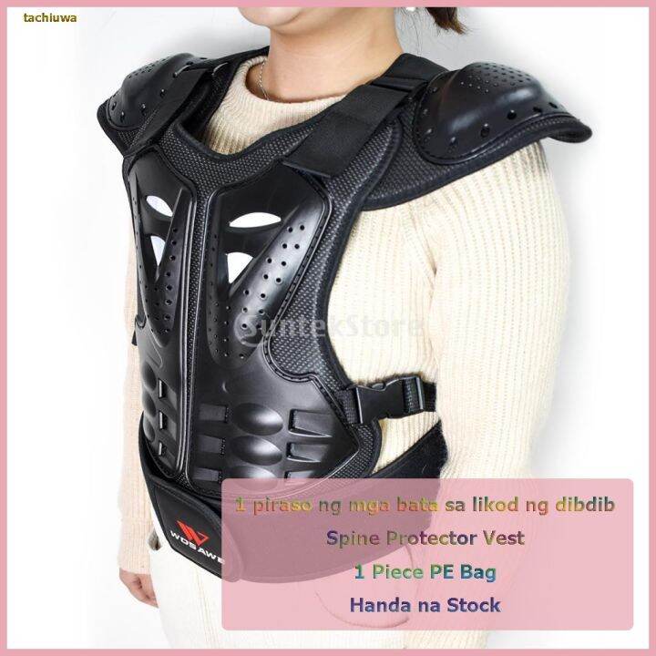 Kids Chest Back Spine Protector Vest for Cycling Skiing Riding