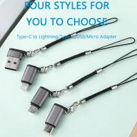 RYRA โทรศัพท์มือถืออะแดปเตอร์เคเบิ้ลรถยนต์อย่างรวดเร็ว USB ชนิด C ตัวเมียไปยัง Micro เหมาะสำหรับอะแดปเตอร์ Apple สายข้อมูล