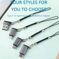 อะแดปเตอร์สายชาร์จด่วนสำหรับศัพท์มือถือ RYRA USB เป็น Type-C ตัวเมียเป็น Android Micro อะแดปเตอร์สายเคเบิลข้อมูล Apple ที่ใช้งานได้