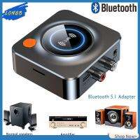 LONGB TV TV สเตอริโอ ชุดอุปกรณ์รถยนต์ 5.1บลูทูธ NFC ไปยัง2RCA อแดปเตอร์ไร้สาย เครื่องรับสัญญาณเสียง