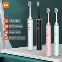 【LZ】㍿  Xiaomi-Escova de Dentes Elétrica Sônica para Casa Smart Clean 10th Gear USB Recarregável IPX7 Impermeável Escovas de Dentes