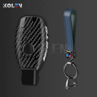 คาร์บอนไฟเบอร์รถ Remote Key Case Fob สำหรับ Benz A B C G Class W221 W204 W205 W176 W251 GLK GLA CLA อุปกรณ์เสริม