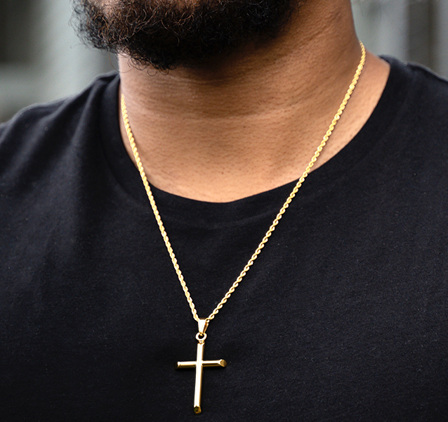 Gold Cross Necklace (Mini) Gold Presidents, 45% OFF