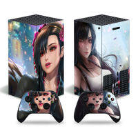 เคสสติ๊กเกอร์สกินลาย Final Fantasy Girls Xbox X สกิน1คอนโซลและผิวตัวควบคุมไวนิล Xboxseriesx 2สติ๊กเกอร์สกิน