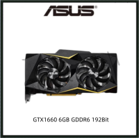 USED ASUS GTX1660 6GB GDDR6 192Bit GTX 1660 Gaming Graphics Card GPU