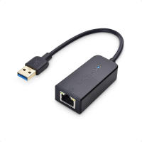 Cable Matters Plug &amp; Play USB to Ethernet Adapter (USB 3.0 to Gigabit Ethernet, Ethernet to USB, Ethernet Adapter for Laptop) Supporting 10/100/1000 Mbps Ethernet Network in Black