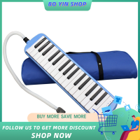 32 Piano Keys Melodica Musical Education Instrument for Beginner Kids Children Gift with Carrying Bag Red