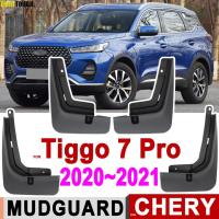 4X รถ Mud Flaps Guards สำหรับ Chery Tiggo 7 Pro 2020 2021 Mudflaps Splash Guard Matte ป้องกัน Mudguards รถอุปกรณ์เสริมล้อ